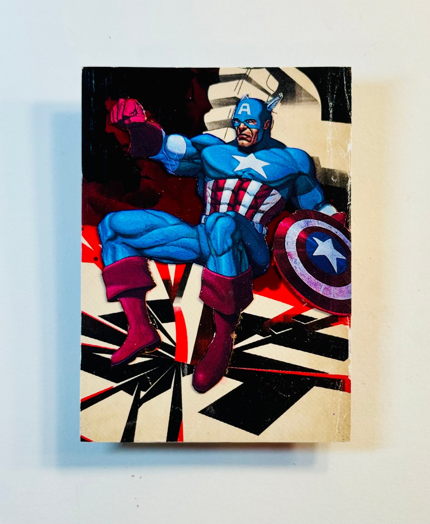 Art trading card (“Anti-Fascist” Captain America 1/1 MCU Marvel)