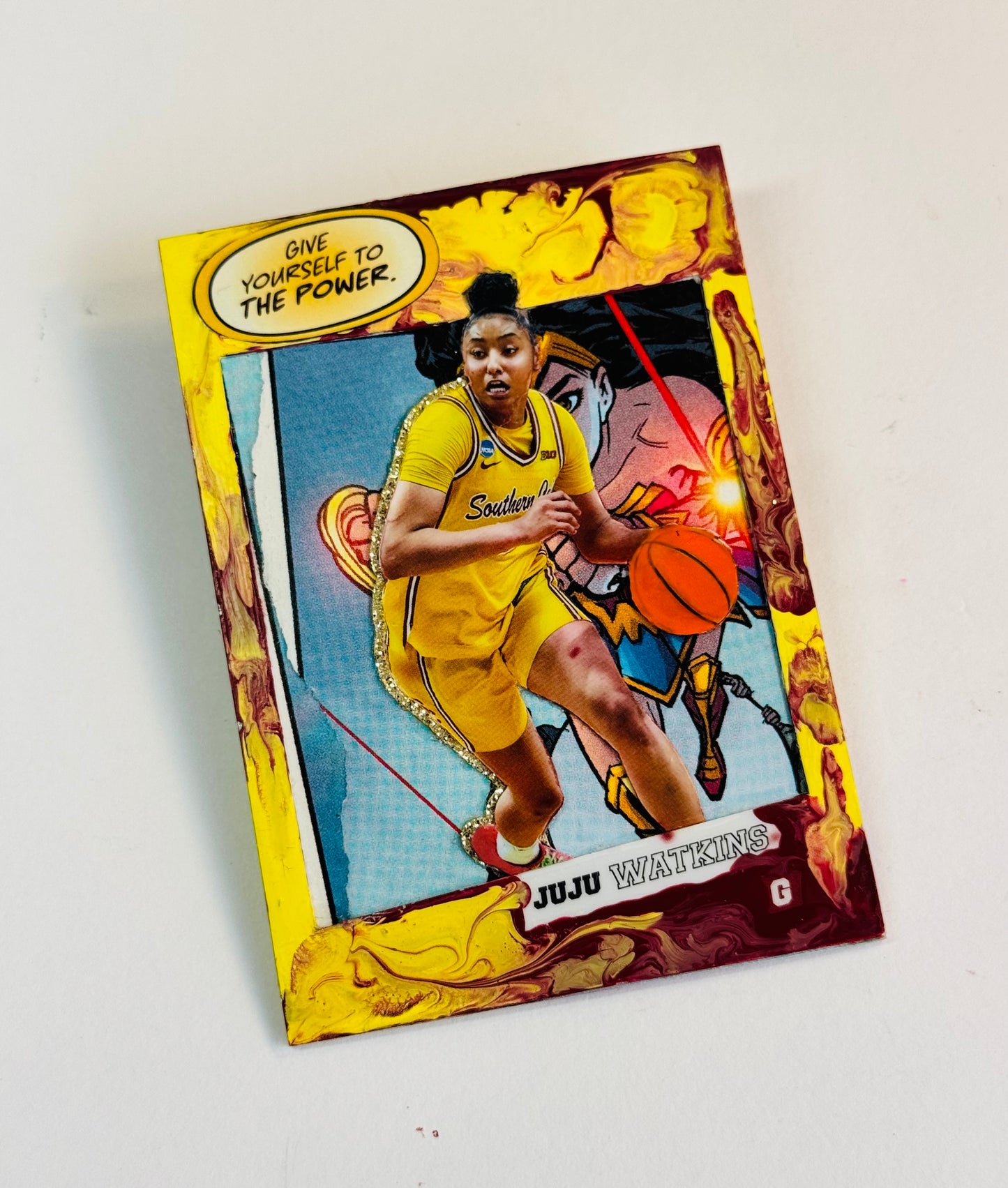 Art trading card (“JuJu” JuJu Watkins 1/1 USC Trojans NCAA)