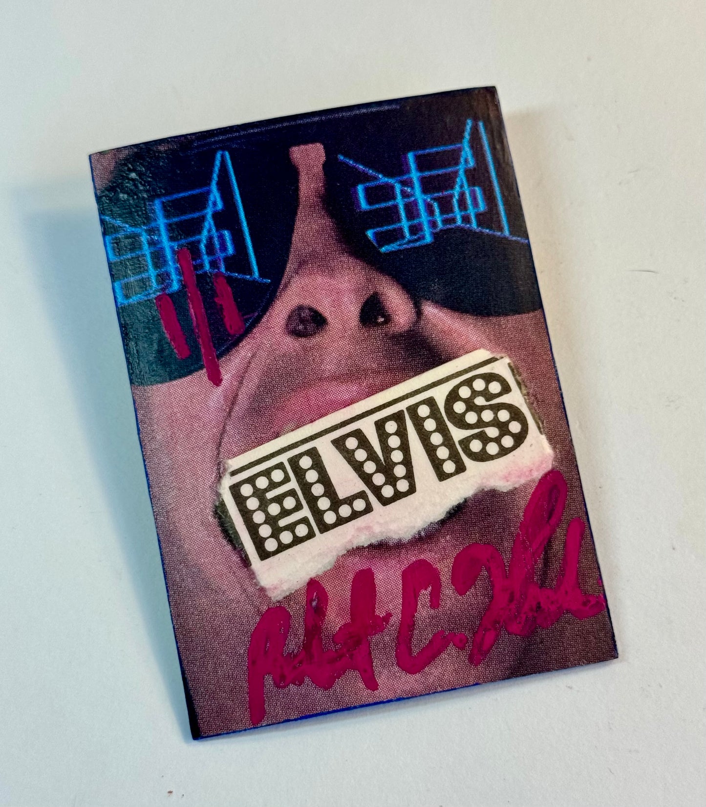Art trading card (“The Uncanny Elvis!” Elvis Presley 1/1) Music Pop Culture