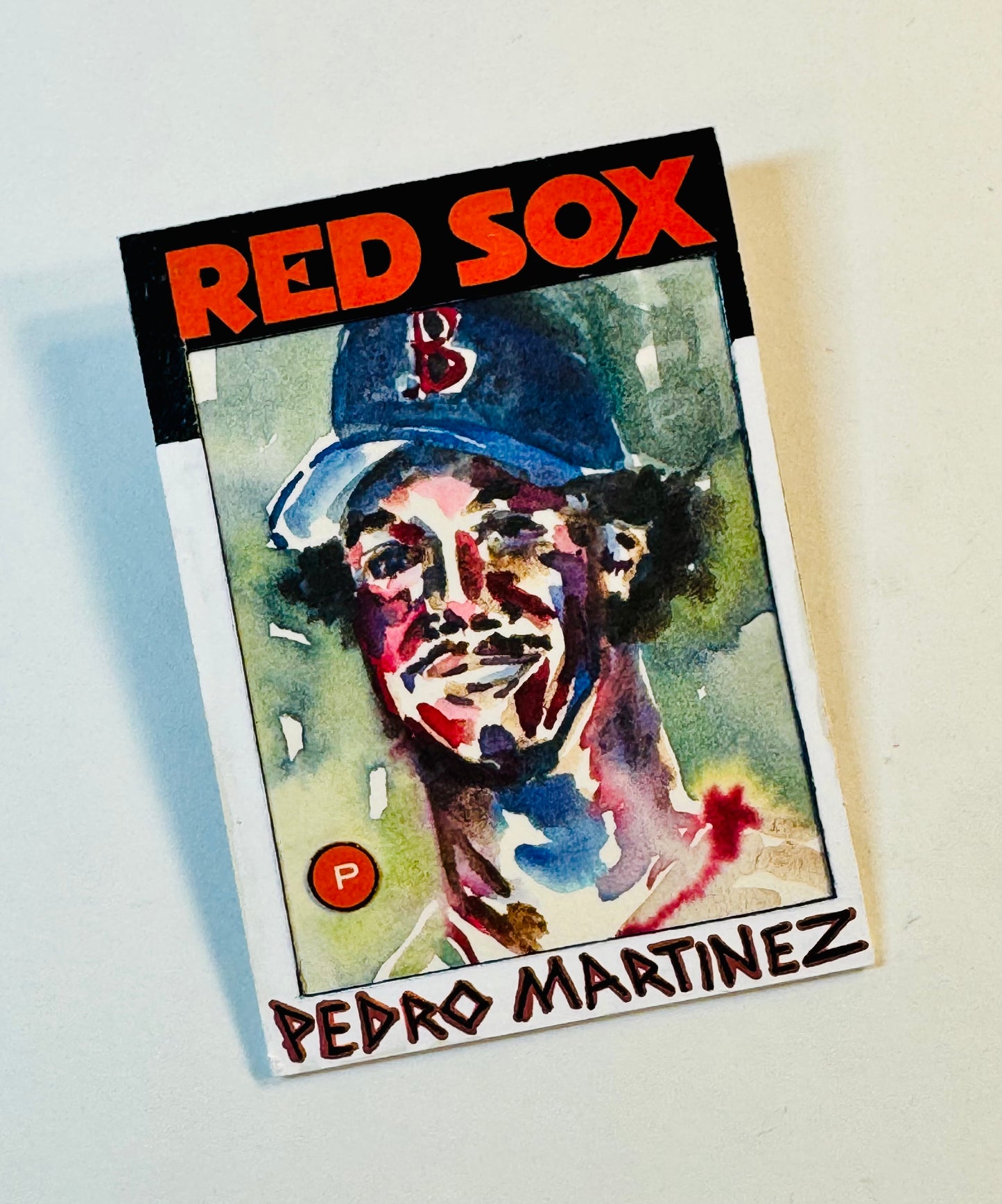 Art trading card (“Pedro” Pedro Martinez 1/1 Boston Red Sox MLB)