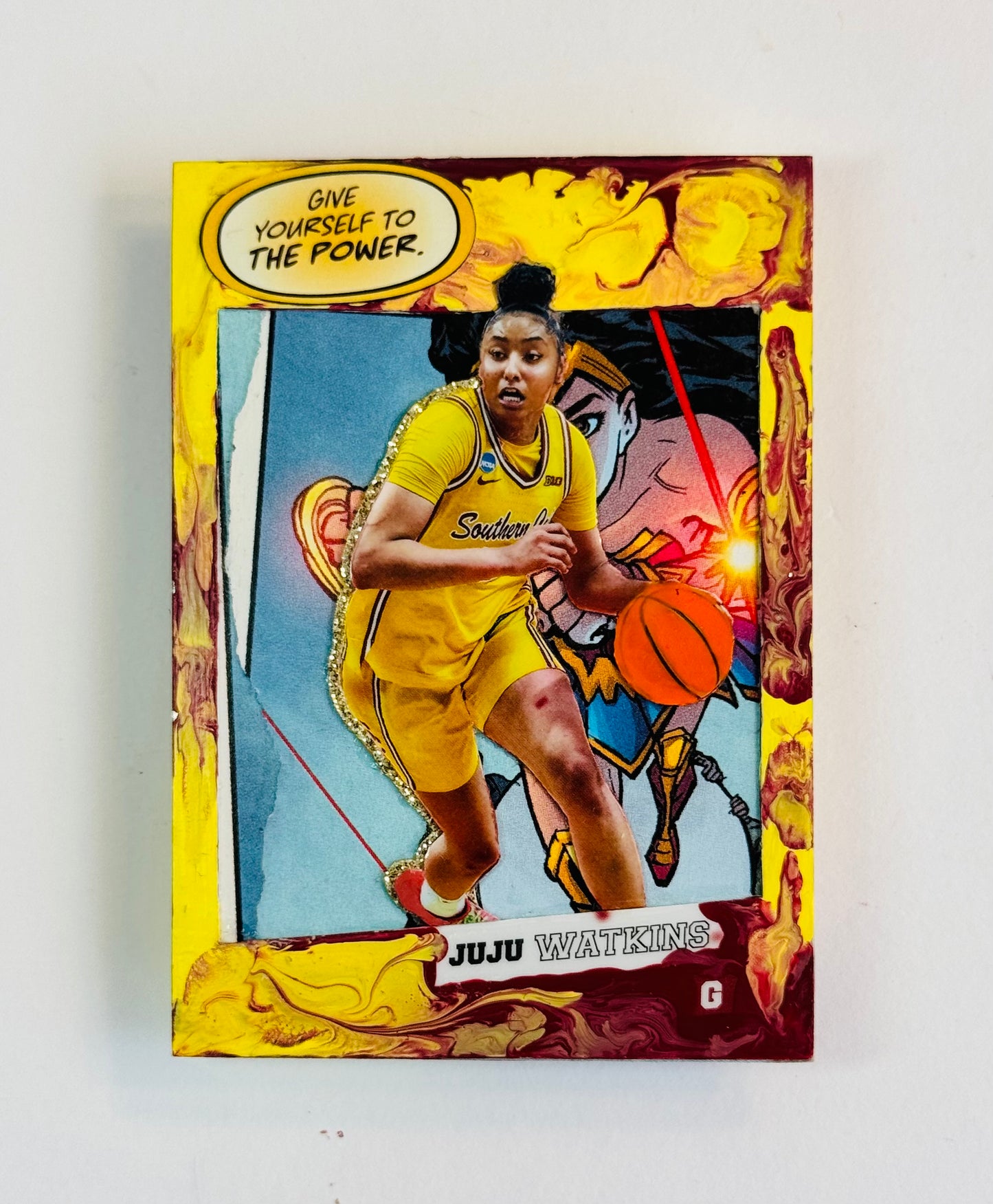 Art trading card (“JuJu” JuJu Watkins 1/1 USC Trojans NCAA)