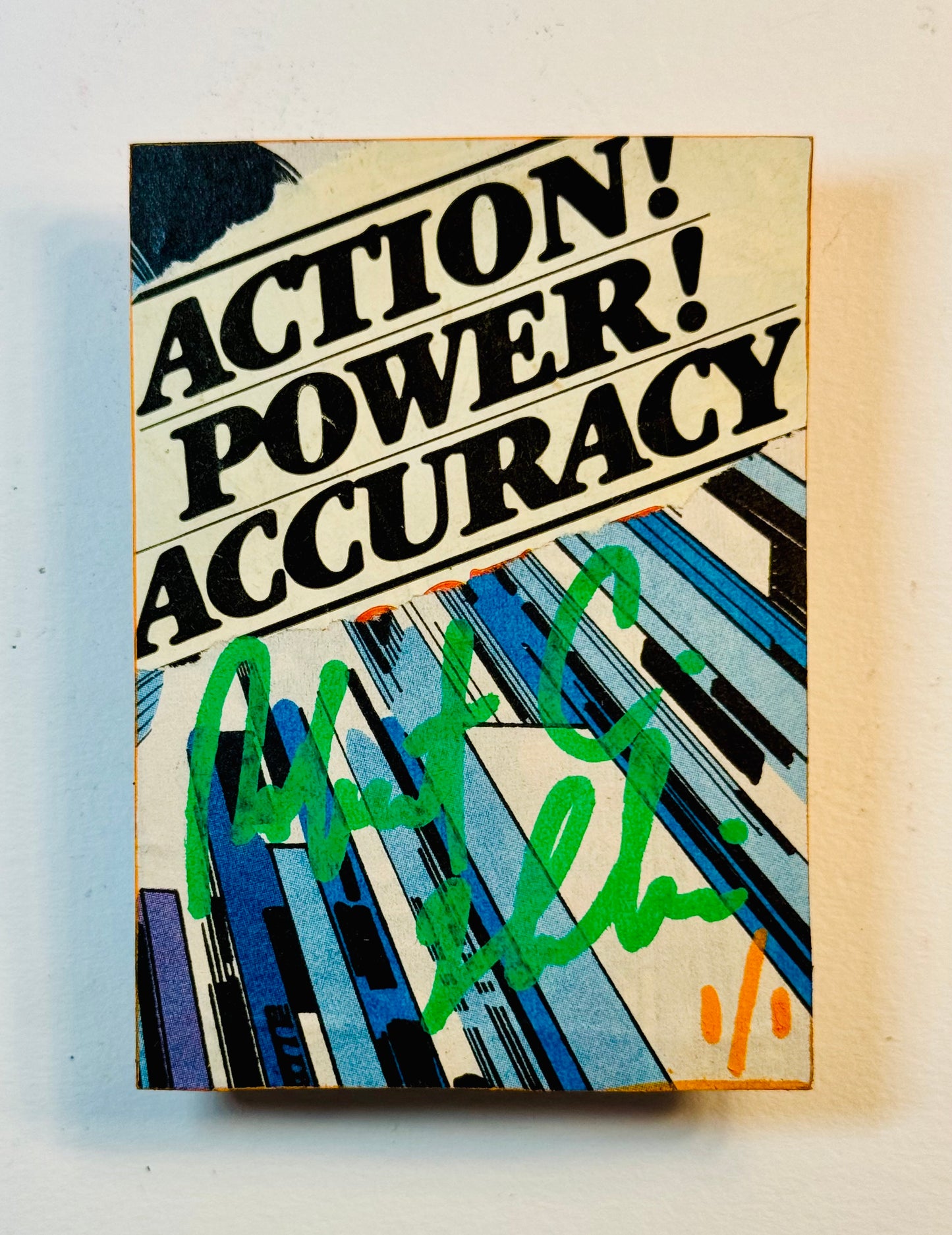 Art trading card (“Action! Power! Accuracy!” J.R. Richard Houston Astros MLB 1/1)