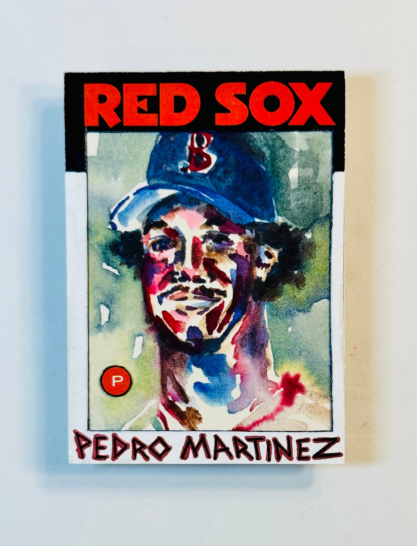 Art trading card (“Pedro” Pedro Martinez 1/1 Boston Red Sox MLB)