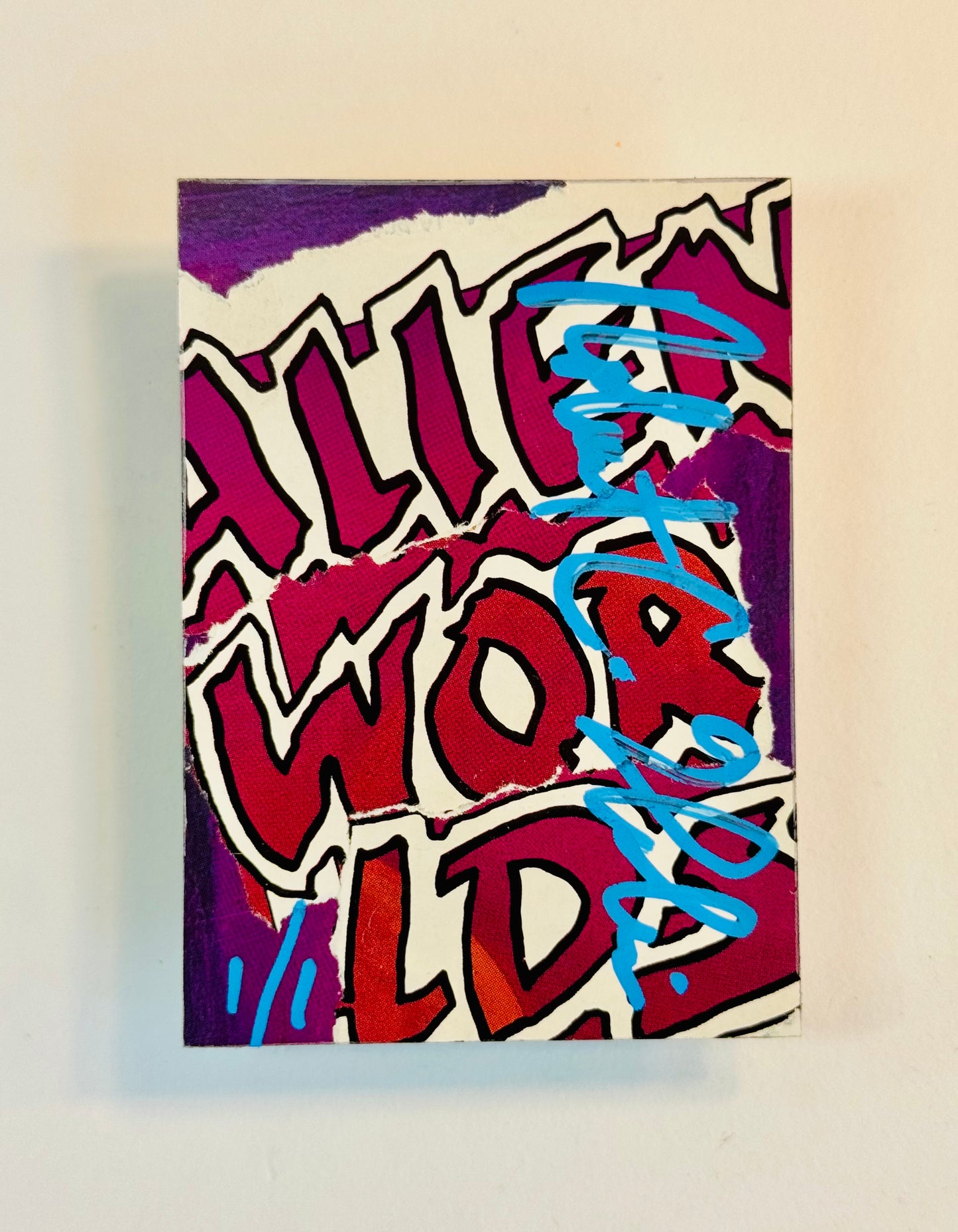 Art trading card (“Alien Worlds” Ronald Acuna, Jr. 1/1 Atlanta Braves MLB)