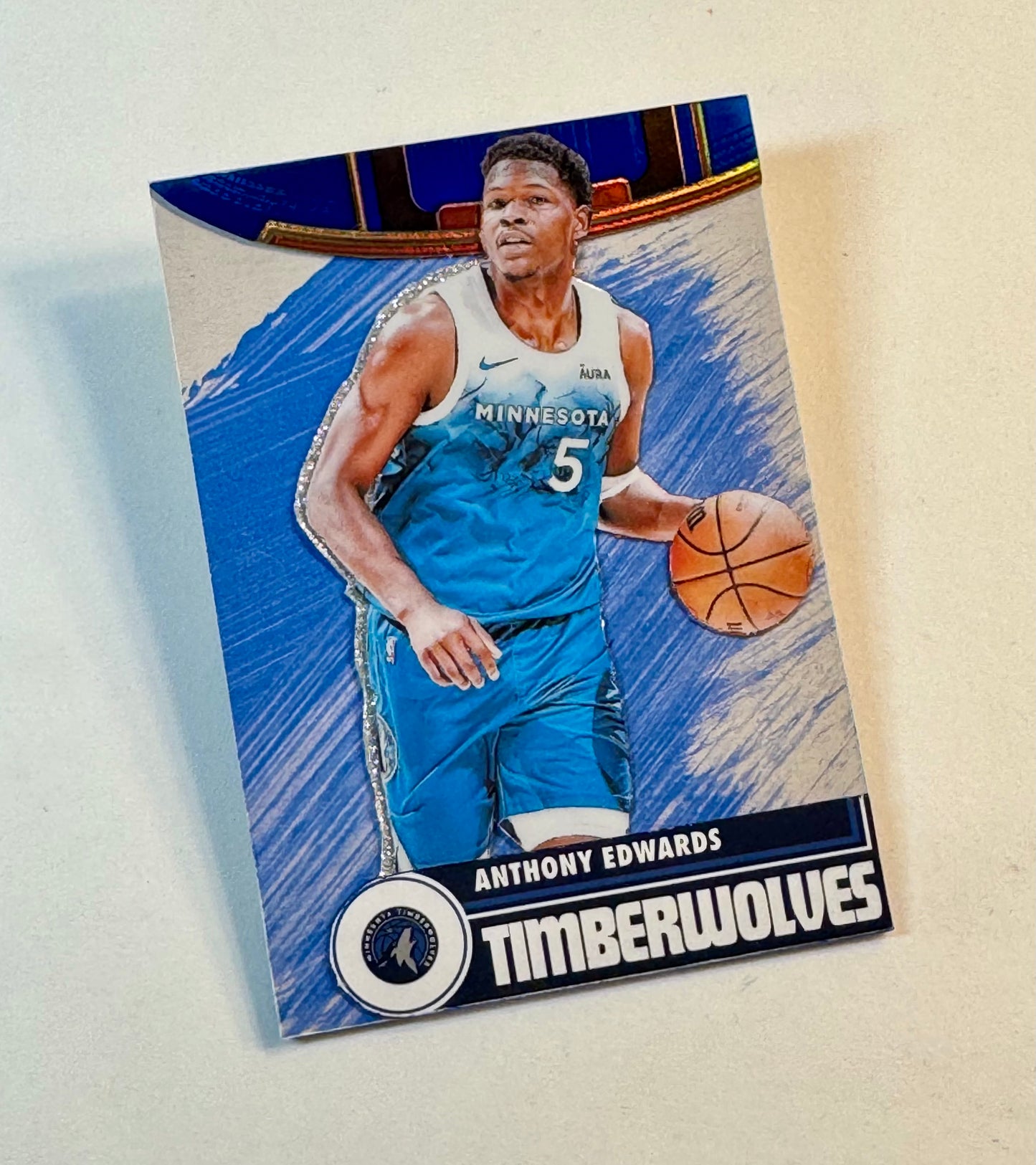 Art trading card (“Ant” Anthony Edwards 1/1 Minnesota Timberwolves NBA)
