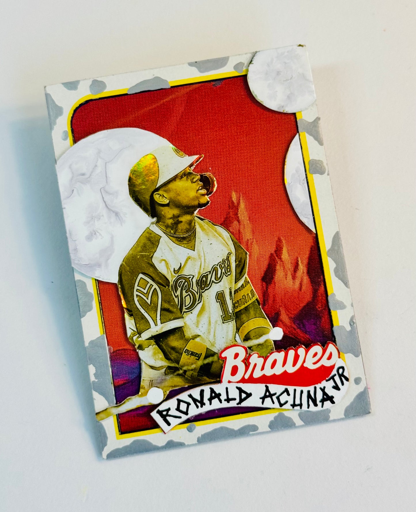Art trading card (“Alien Worlds” Ronald Acuna, Jr. 1/1 Atlanta Braves MLB)
