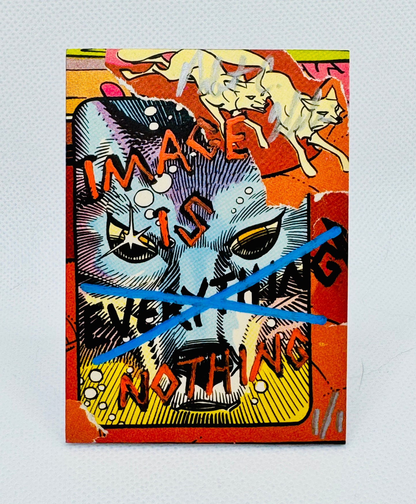 Art trading card (“Image Is (Isn’t) Everything” Andre Agassi 1/1) Tennis Grand Slam