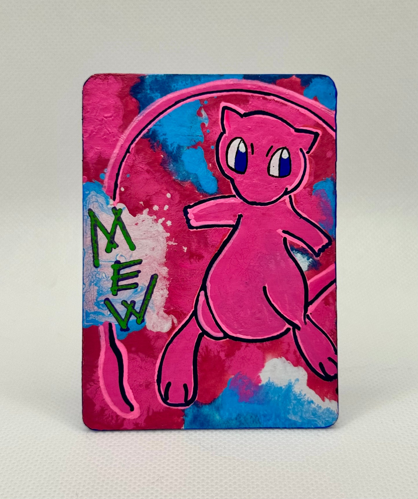Art trading card (“Mew Mirage” Mew 1/1 Pokemon TCG)