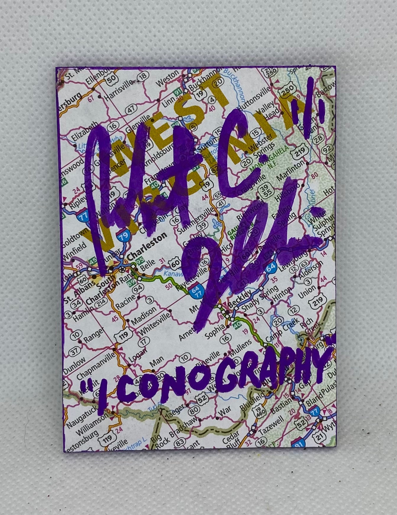 Art trading card Jerry West (“Iconography” 1/1) Los Angeles Lakers
