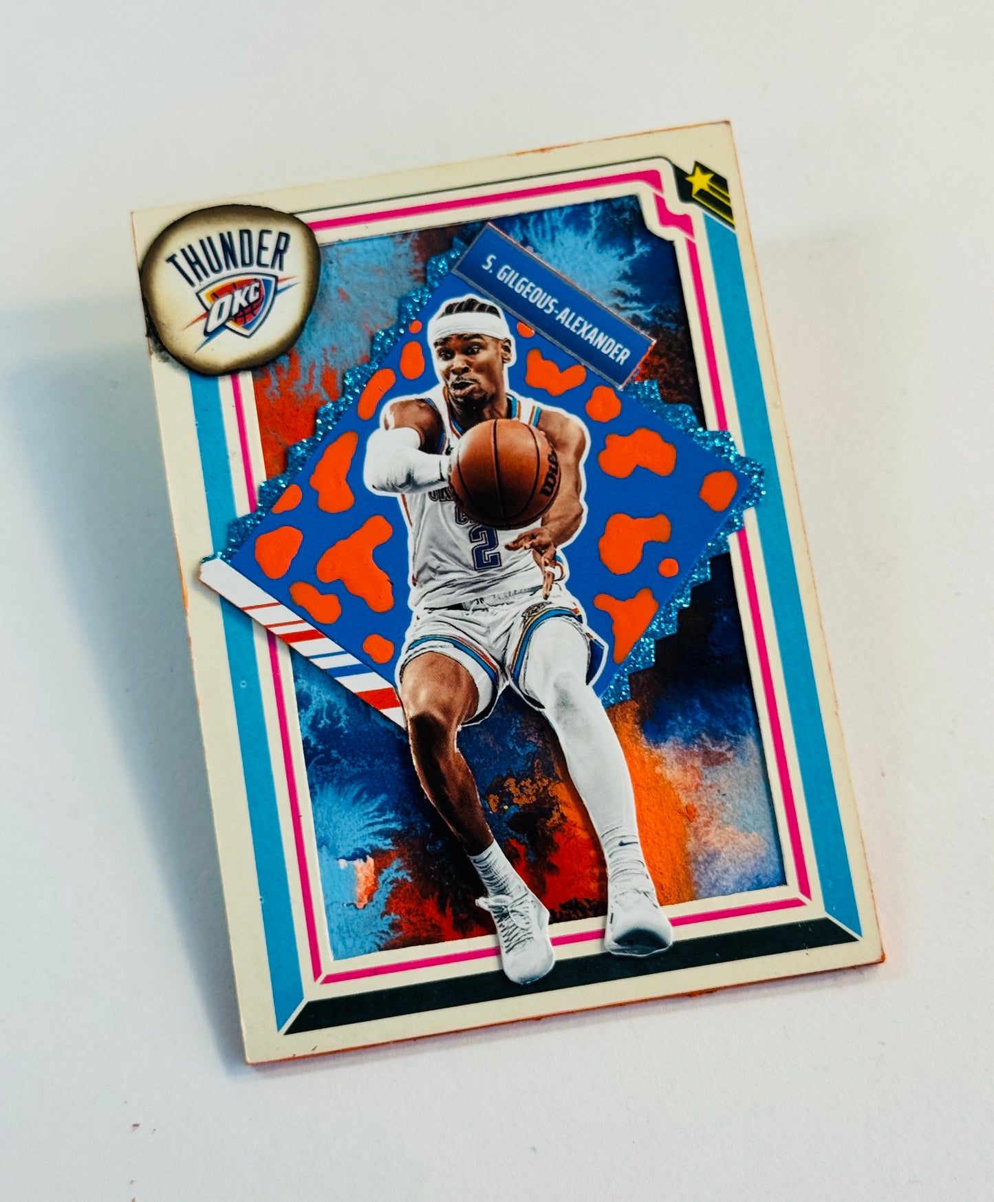 Art trading card (“Hoop Dreams” SGA 1/1) Oklahoma City Thunder NBA
