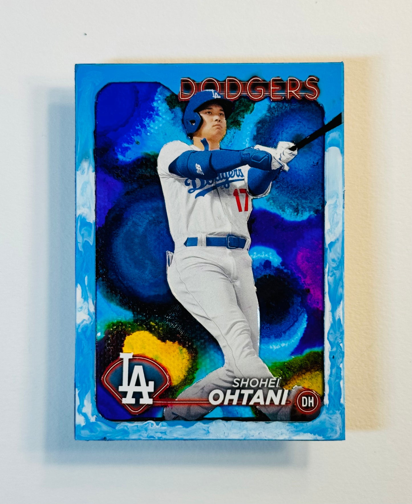 Art trading card (“Dodger of Destiny” Shohei Ohtani 1/1) Los Angeles Dodgers MLB Japan