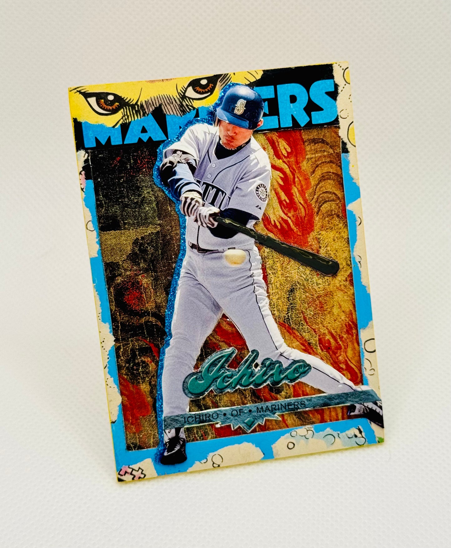 Art trading card (“Singular Intentions” Suzuki Ichiro 1/1) Seattle Mariners MLB