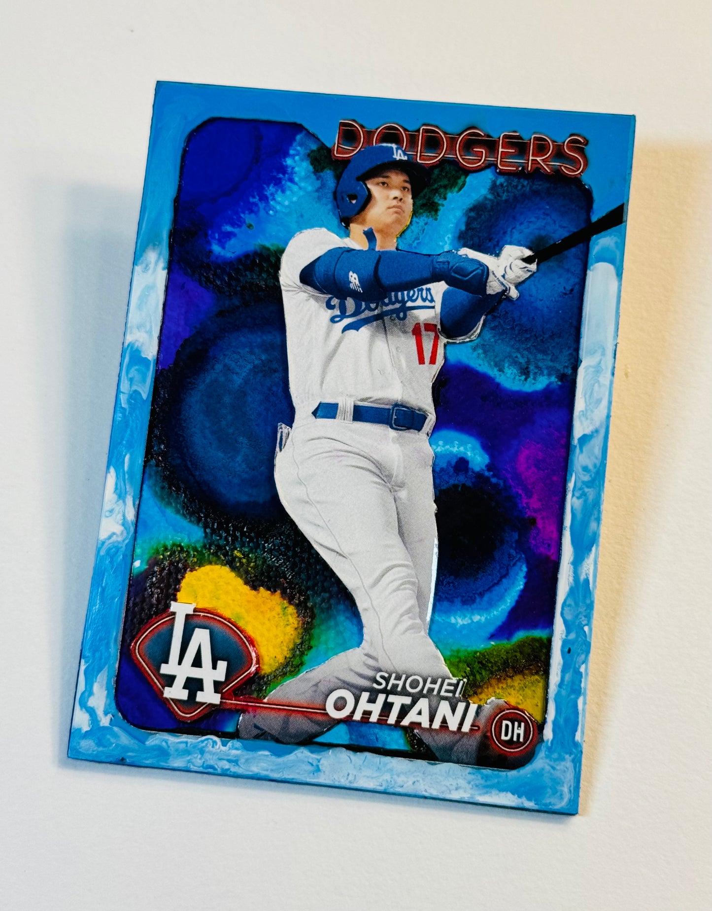 Art trading card (“Dodger of Destiny” Shohei Ohtani 1/1) Los Angeles Dodgers MLB Japan