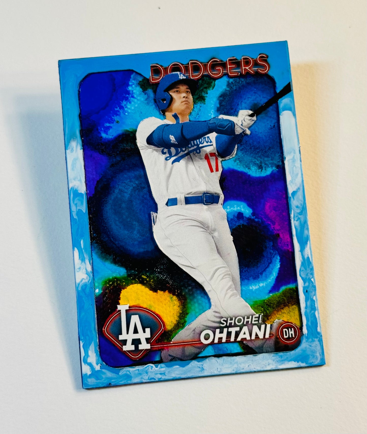 Art trading card (“Dodger of Destiny” Shohei Ohtani 1/1) Los Angeles Dodgers MLB Japan