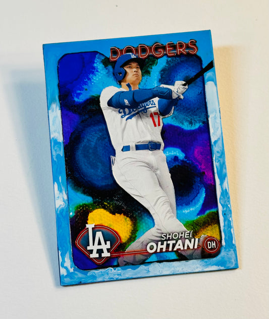 Art trading card (“Dodger of Destiny” Shohei Ohtani 1/1) Los Angeles Dodgers MLB Japan