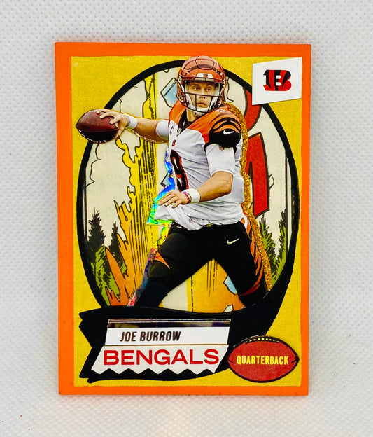 Art trading card (Joe Burrow “Joe Cool” Cincinnati Bengals 1/1)