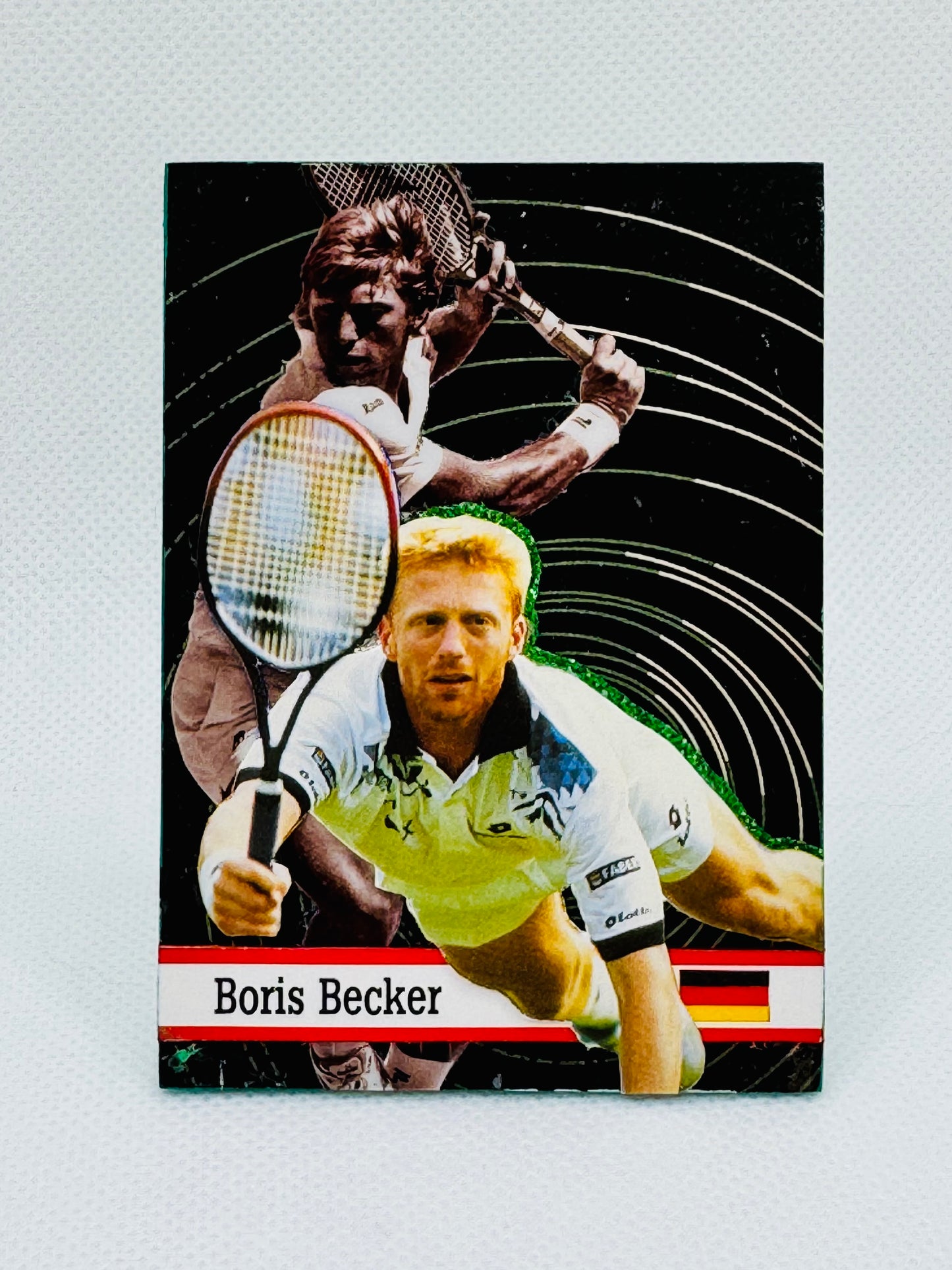 Art trading card (“Boom, Boom!” Boris Becker 1/1) Tennis Grand Slam