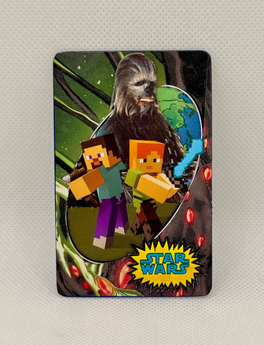 Art trading card (“The Last Stand” Star Wars/Minecraft 1/1)