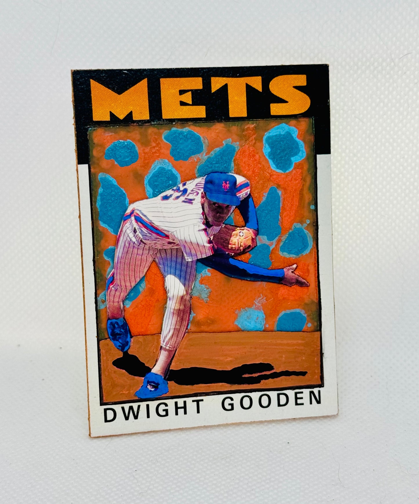 Art trading card (“K-Club” Dwight Gooden 1/1 New York Mets MLB Baseball)