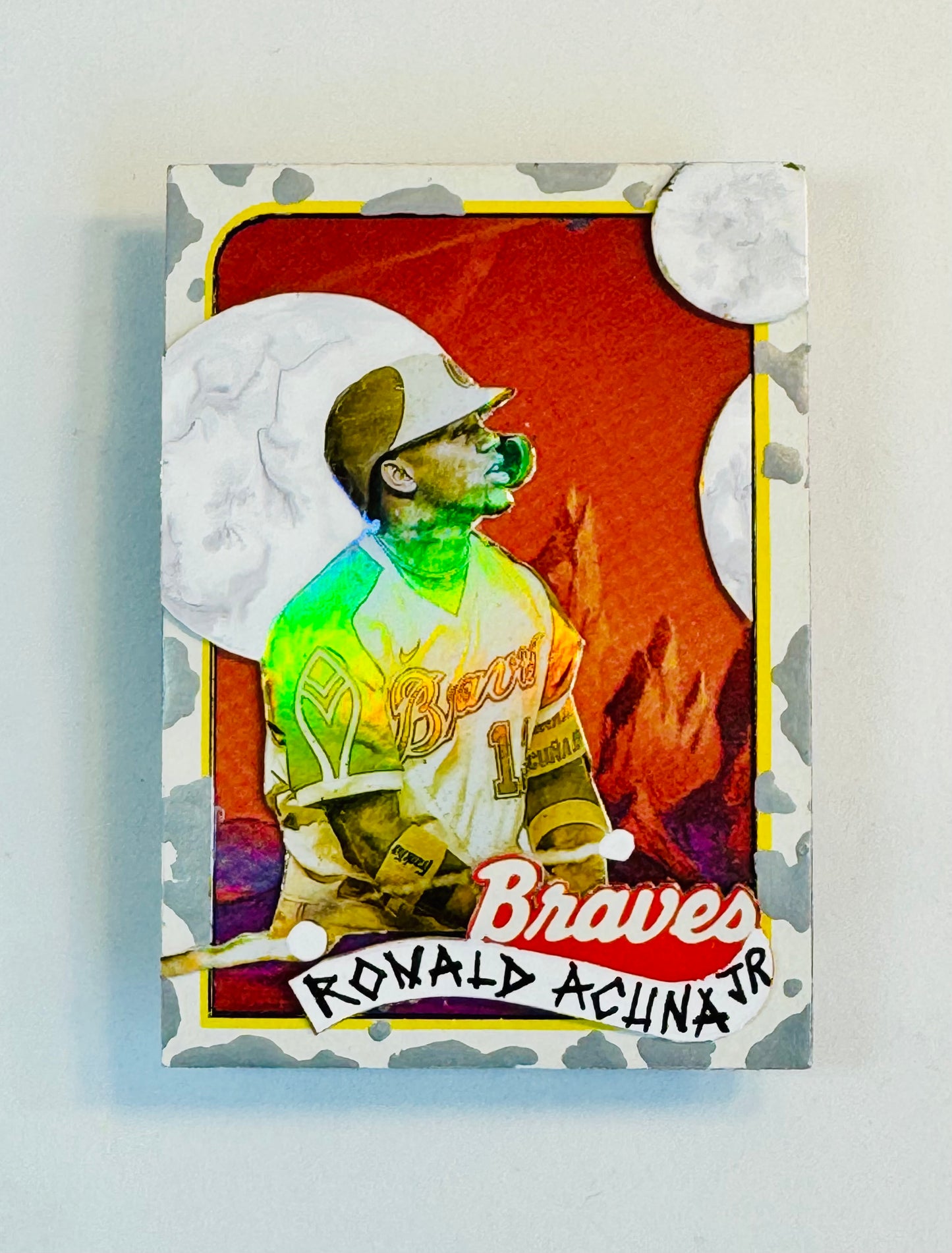 Art trading card (“Alien Worlds” Ronald Acuna, Jr. 1/1 Atlanta Braves MLB)