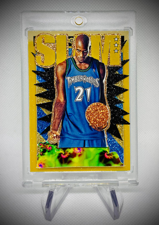 Art trading card (Kevin Garnett “Big Ticket” Minnesota Timberwolves 1/1)