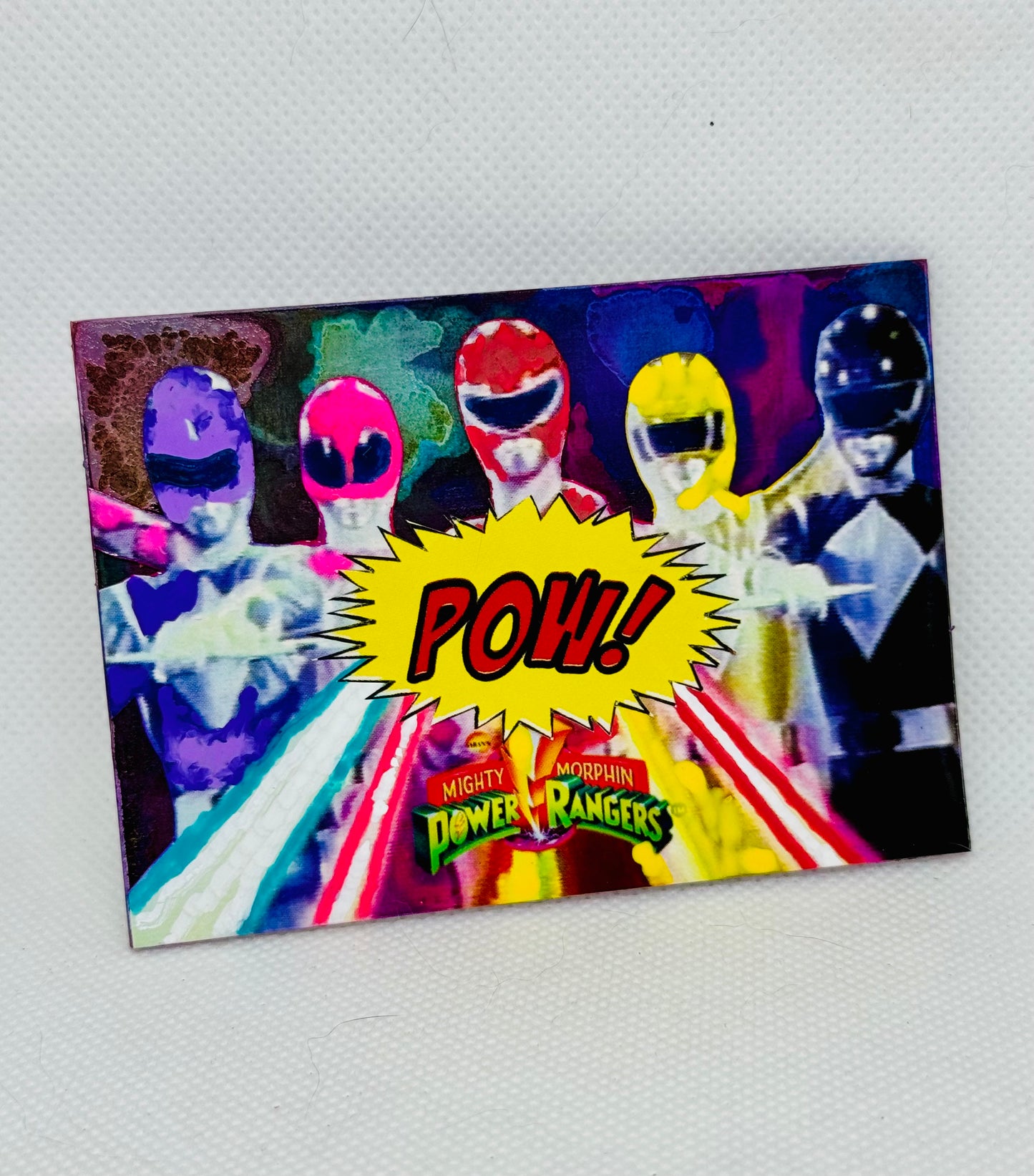 Art trading card (“New Worlds of Adventure!” Power Rangers 1/1 Pop Culture)