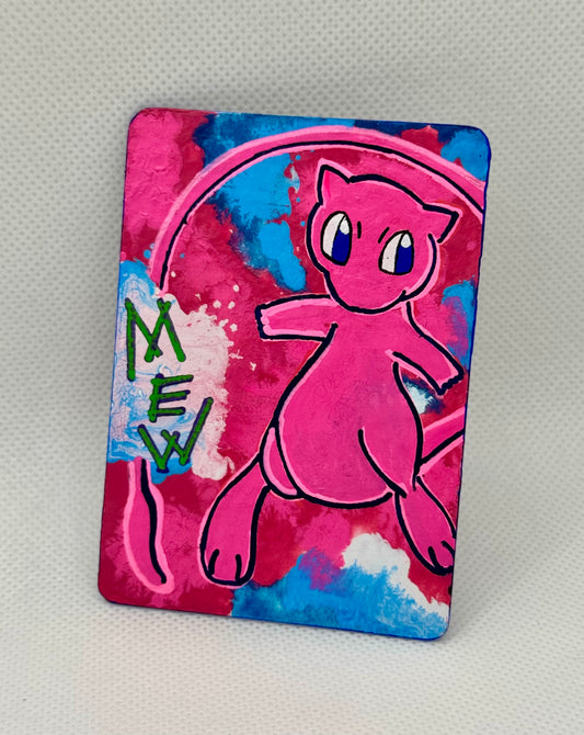 Art trading card (“Mew Mirage” Mew 1/1 Pokemon TCG)