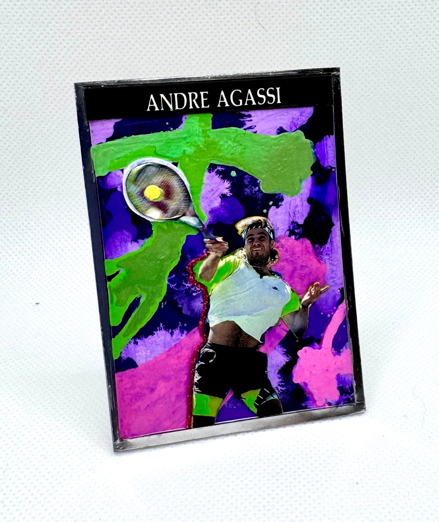 Art trading card (“Image Is (Isn’t) Everything” Andre Agassi 1/1) Tennis Grand Slam