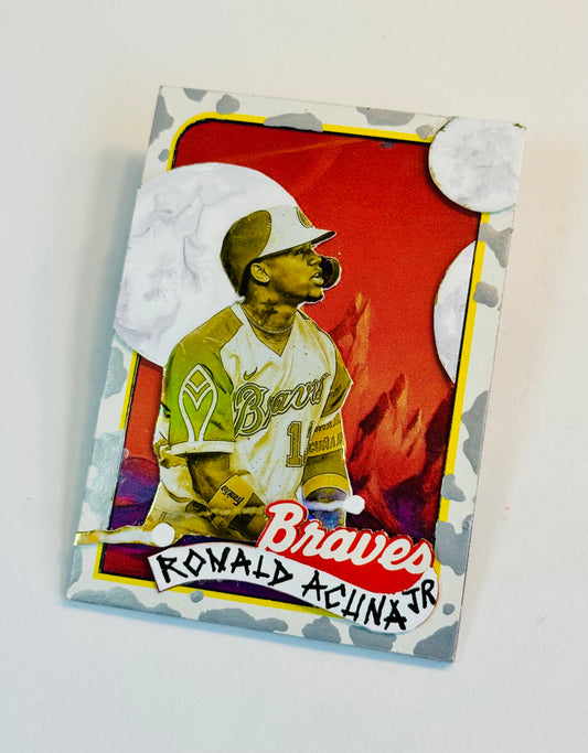 Art trading card (“Alien Worlds” Ronald Acuna, Jr. 1/1 Atlanta Braves MLB)