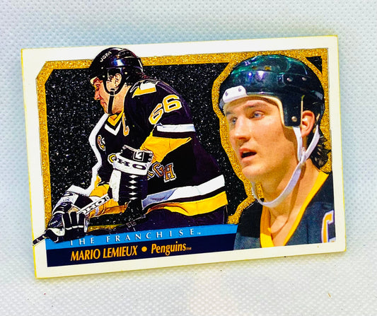 Art trading card (Mario Lemieux “Super Mario” Pittsburgh Penguins 1/1)