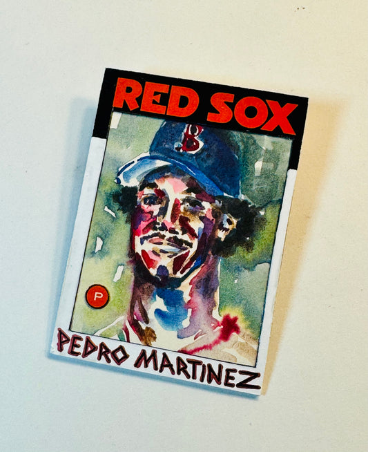 Art trading card (“Pedro” Pedro Martinez 1/1 Boston Red Sox MLB)