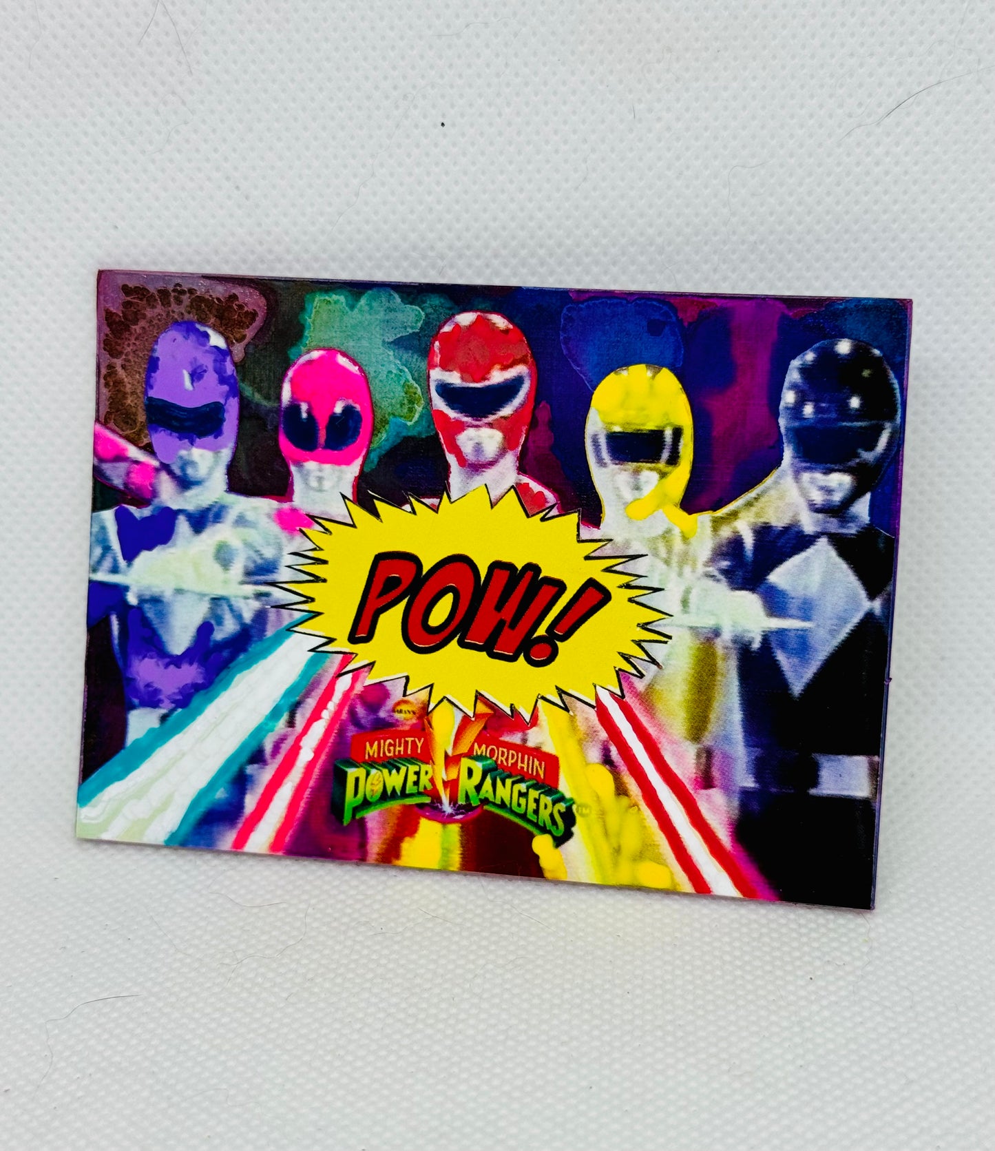 Art trading card (“New Worlds of Adventure!” Power Rangers 1/1 Pop Culture)