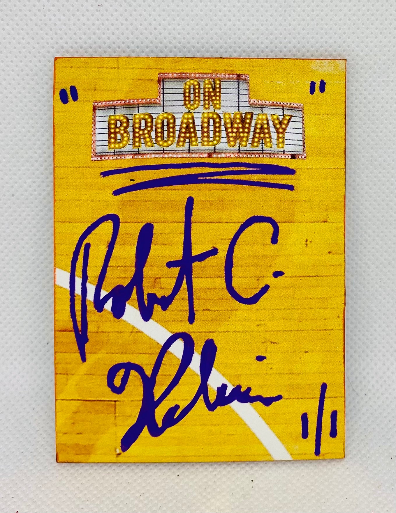 Art trading card (Walt Frazier “On Broadway” New York Knicks 1/1)