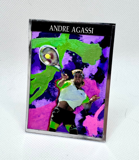 Art trading card (“Image Is (Isn’t) Everything” Andre Agassi 1/1) Tennis Grand Slam