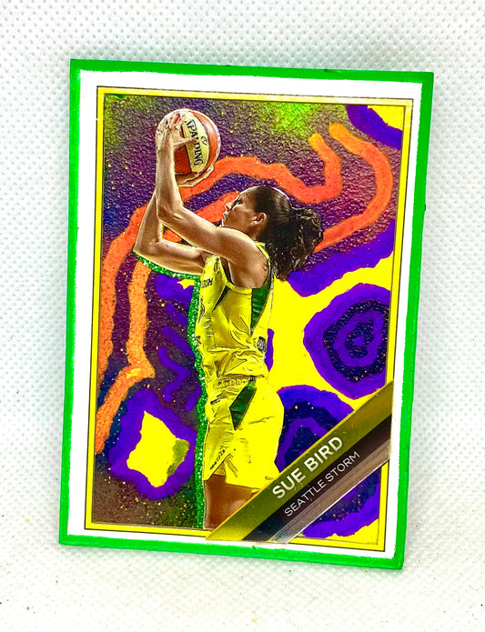 Art trading card (Sue Bird “Bird On a Wire” Seattle Storm 1/1 WNBA)