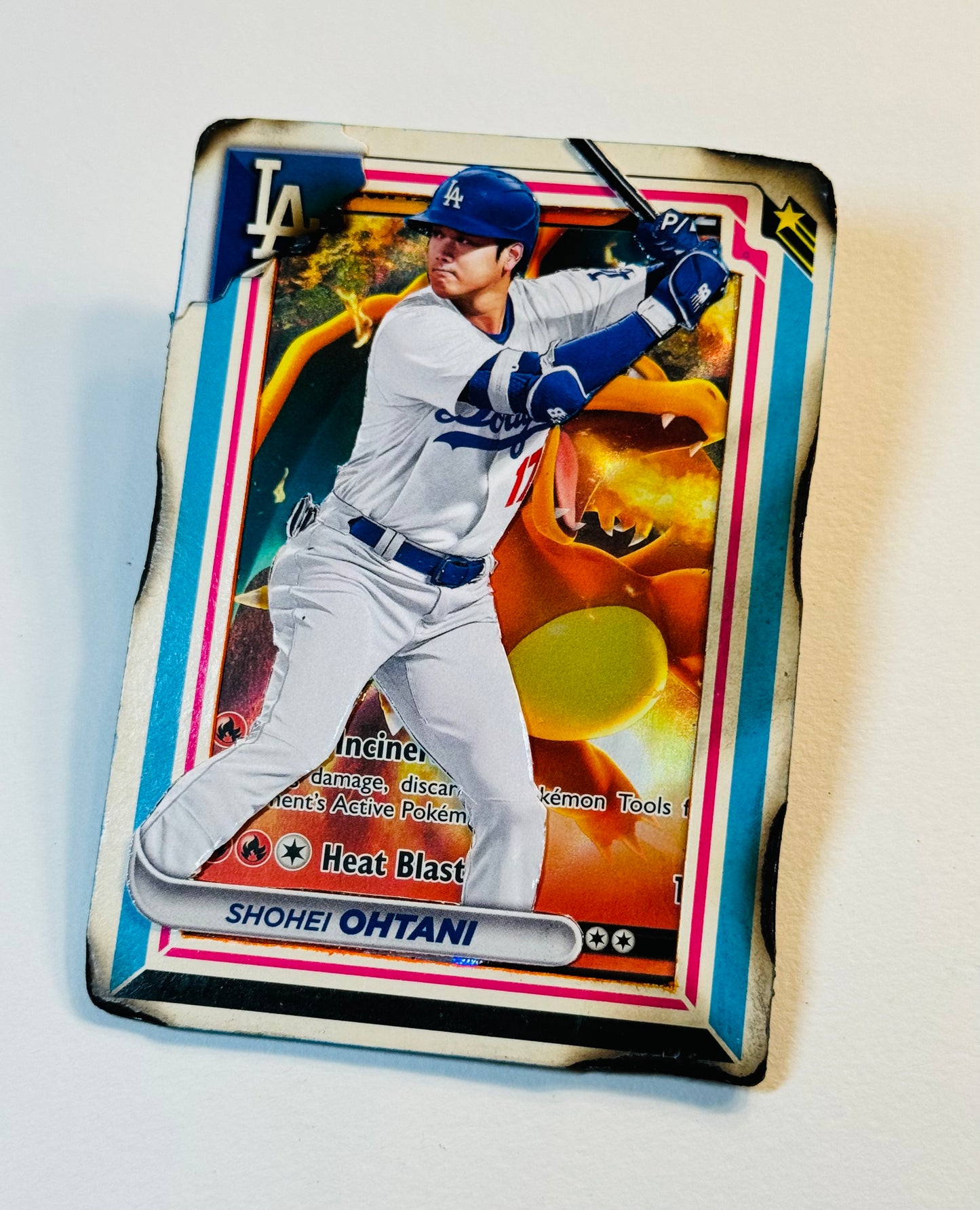 Art trading card (“Dragon Strike” Shohei Ohtani X Charizard 1/1) MLB Pokemon Los Angeles Dodgers Japan