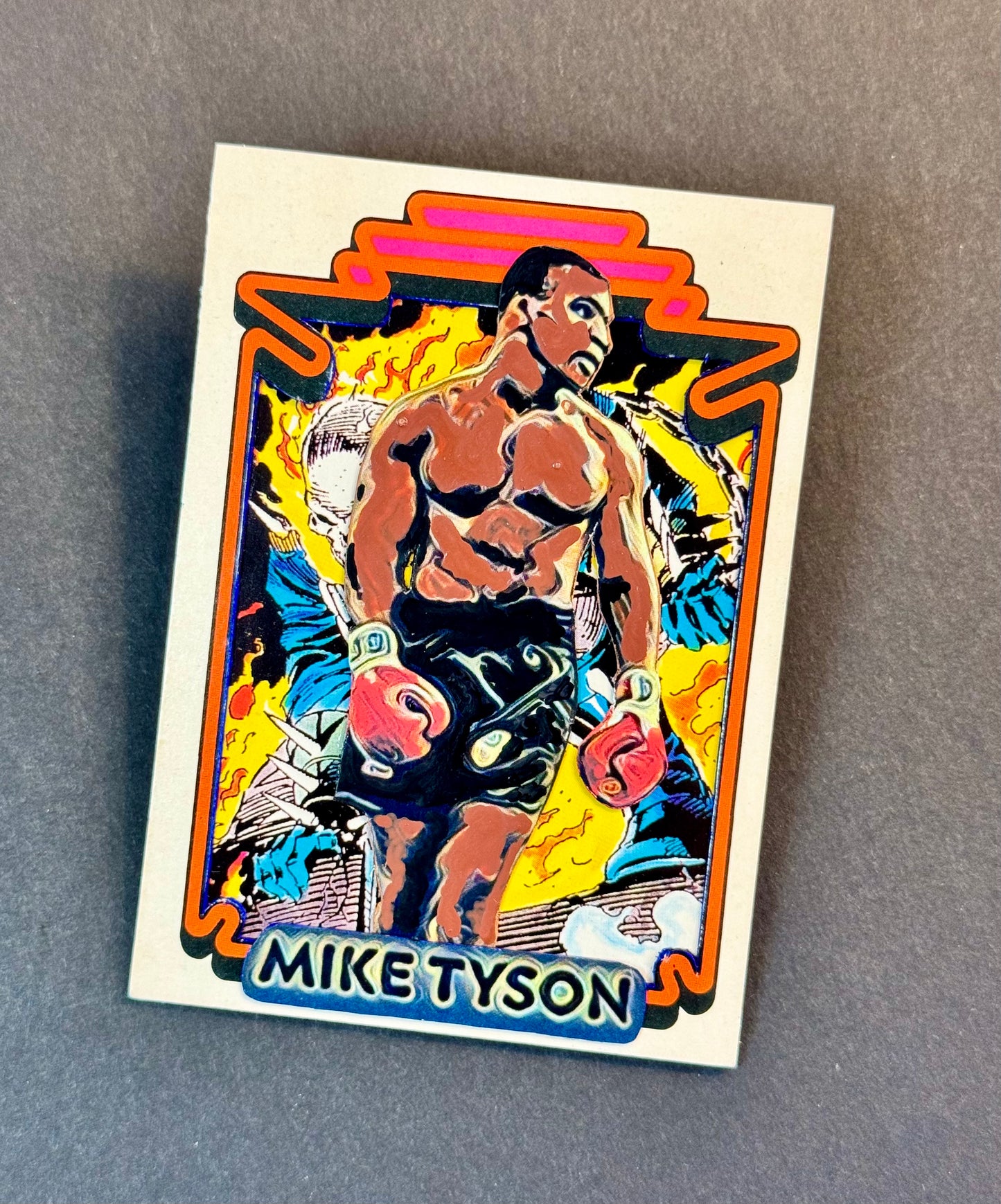 Art trading card (“Iron Mike” Mike Tyson 1/1 Boxing Heavyweight)