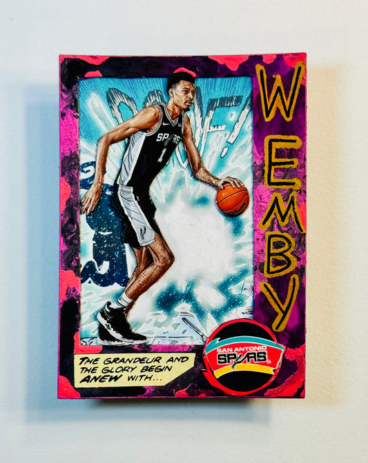 Art trading card (“New Jack” Victor Wembanyama 1/1 NBA San Antonio Spurs basketball)