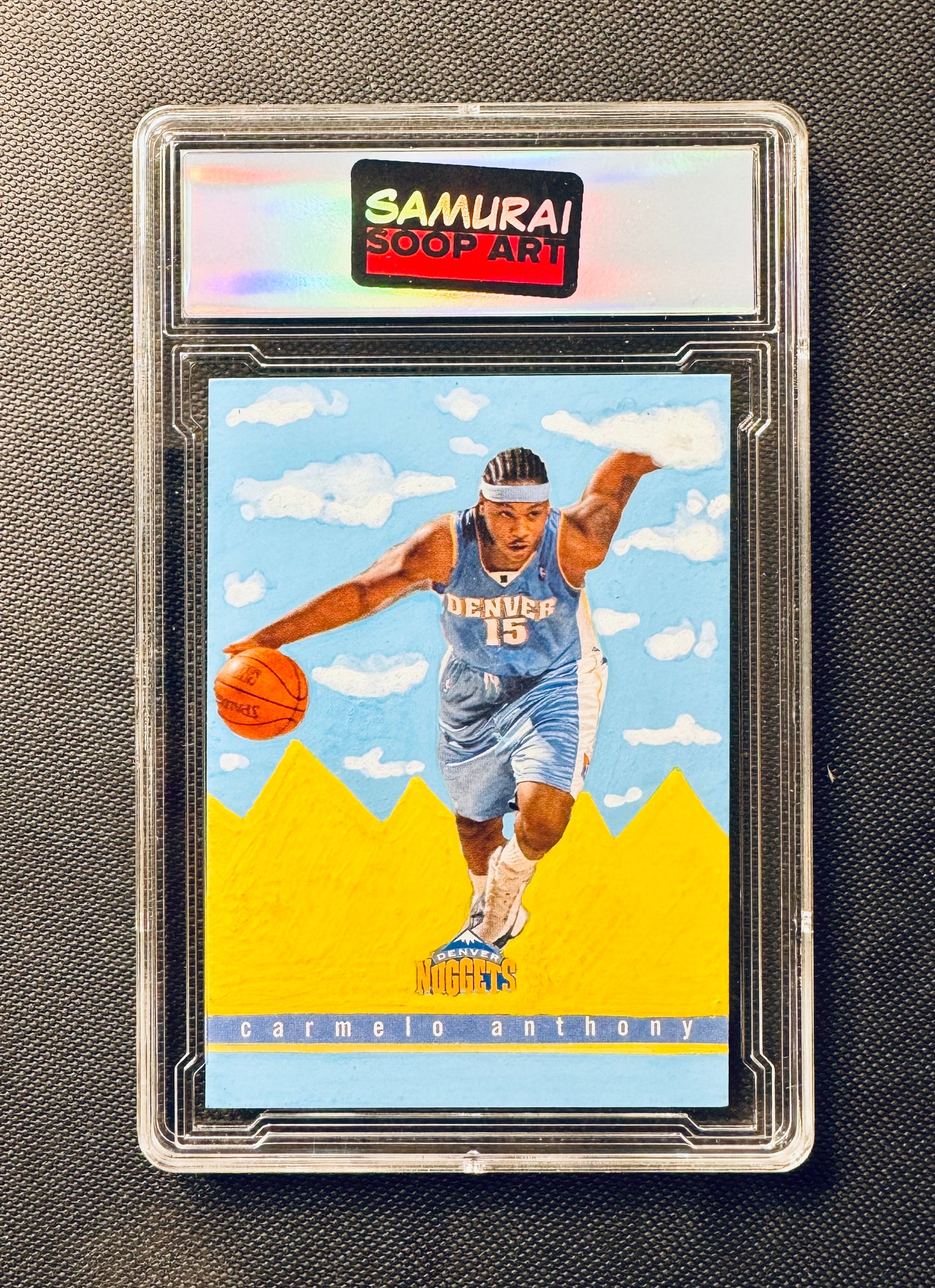 Art trading card (“Hoops/Painted Series: Carmelo Anthony 1/1)