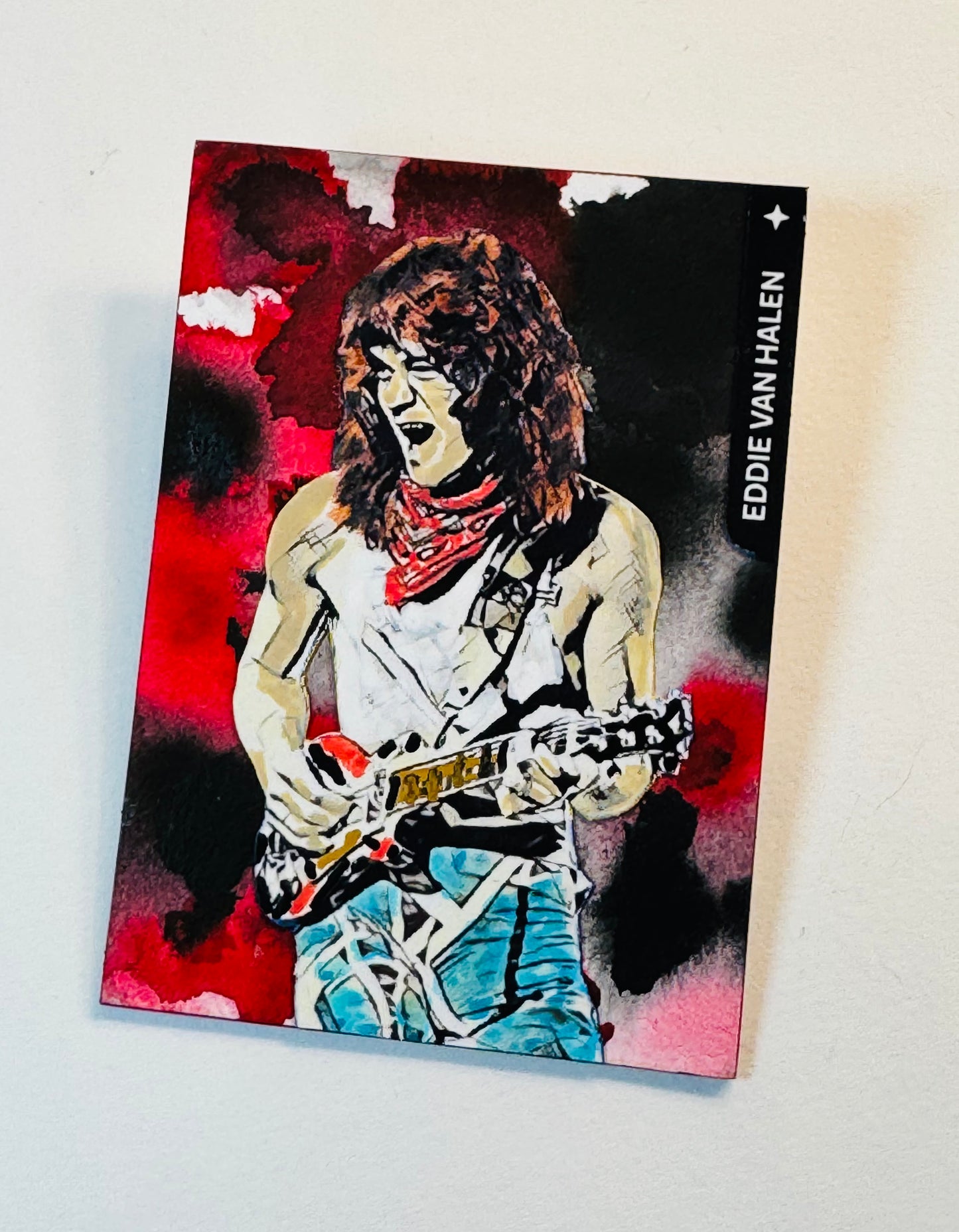 Art trading card (“5150” Eddie Van Halen 1/1 Music Rock Band Van Halen)