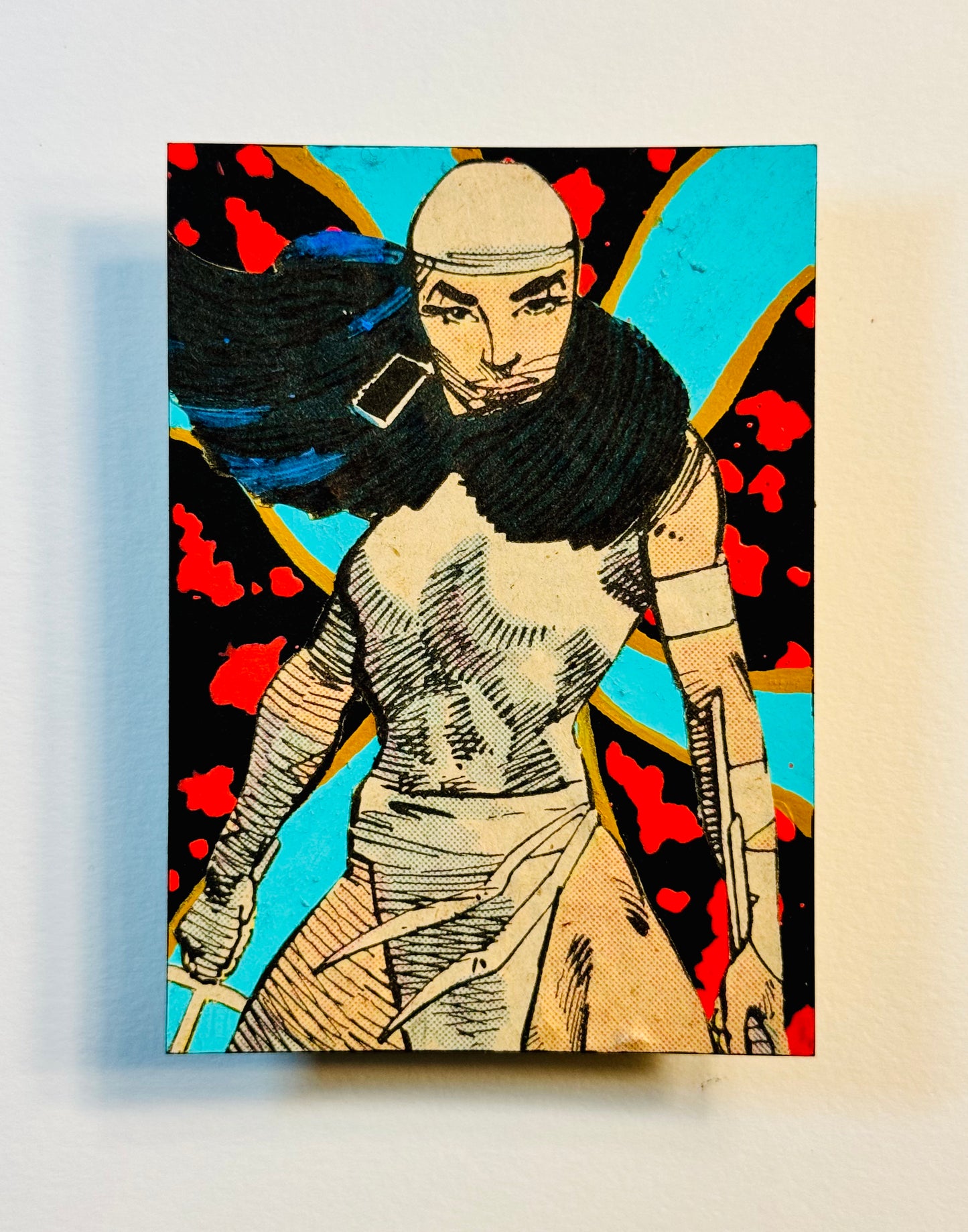 Art trading card (“Elektra” Elektra 1/1 MCU Daredevil Comic Books)