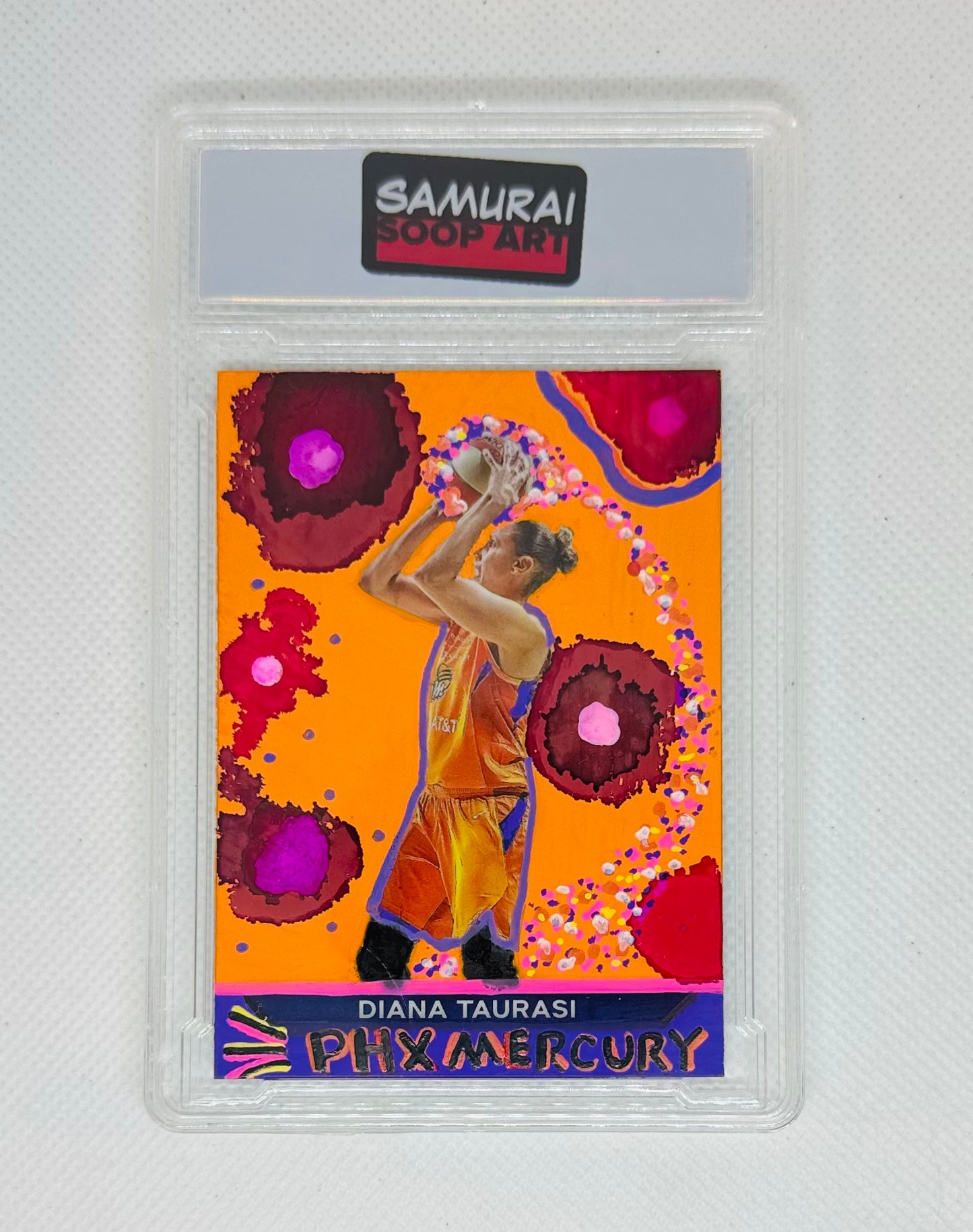 Art trading card (“Hoops/Painted: Diana Taurasi” 1/1)