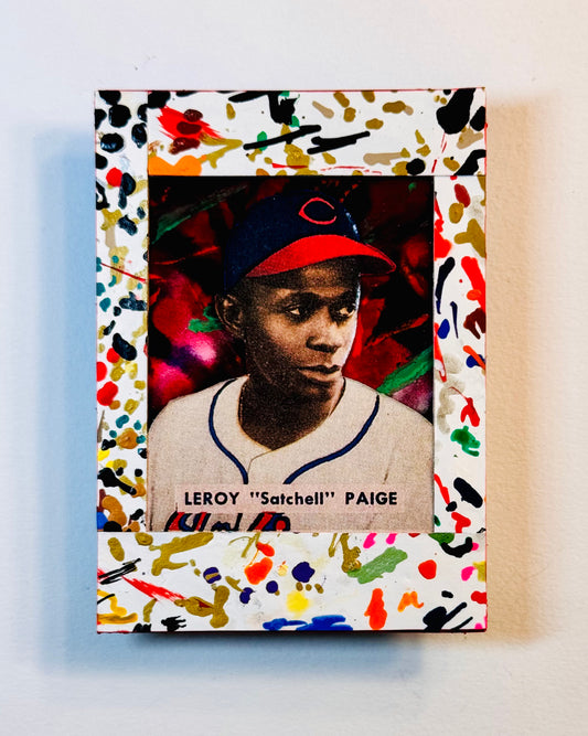 Art trading card (“Satchel” Satchel Paige Cleveland 1/1 Negro Leagues MLB)