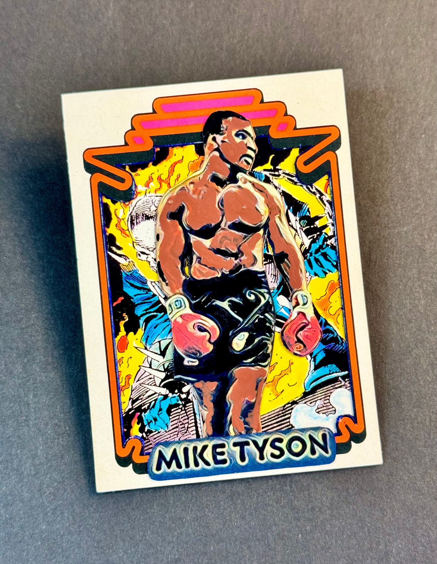 Art trading card (“Iron Mike” Mike Tyson 1/1 Boxing Heavyweight)