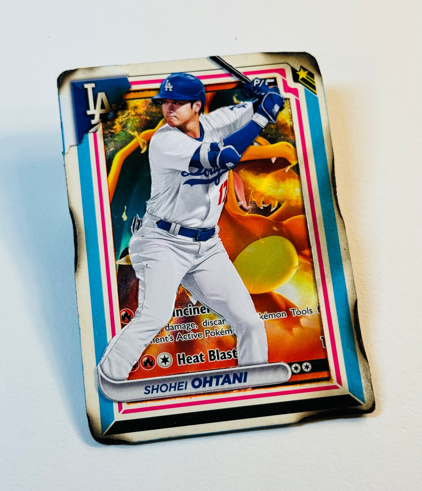 Art trading card (“Dragon Strike” Shohei Ohtani X Charizard 1/1) MLB Pokemon Los Angeles Dodgers Japan