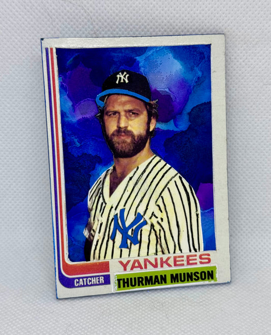 Art trading card (“Thurmon Munson” Thurmon Munson 1/1 New York Yankees MLB)