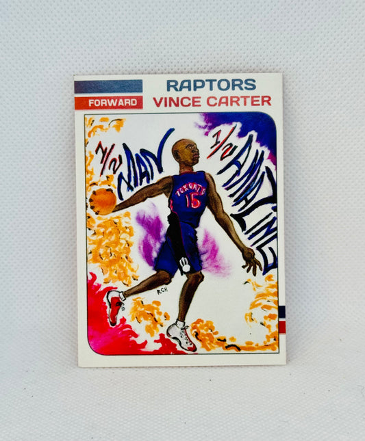 Art trading card (Vince Carter Toronto Raptors)