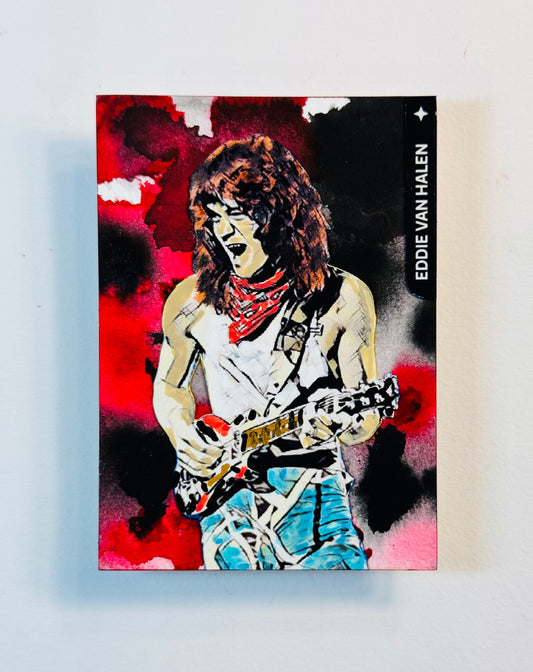 Art trading card (“5150” Eddie Van Halen 1/1 Music Rock Band Van Halen)