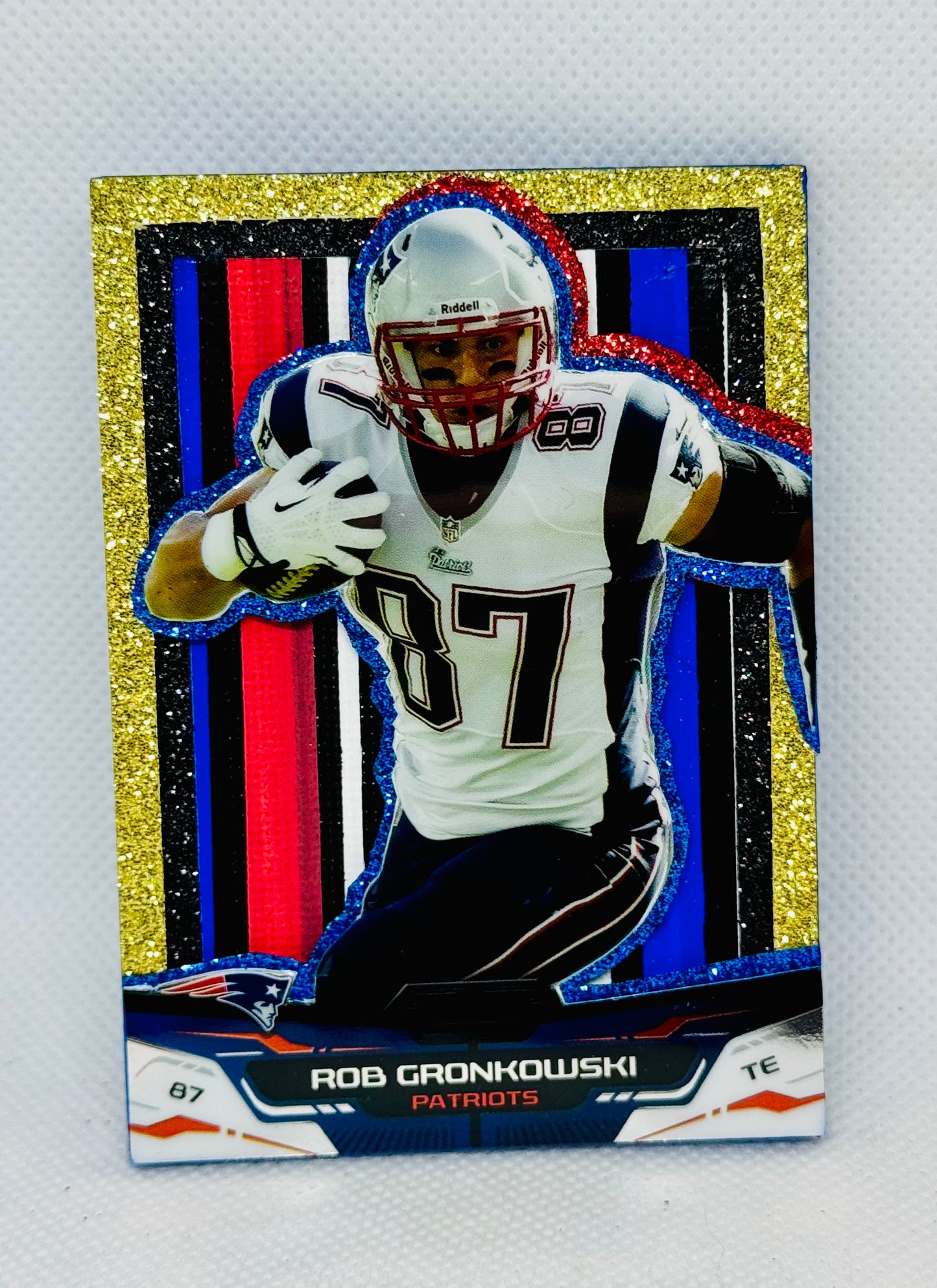 Art trading card (“Gronk” Rob Gronkowski 1/1 New England Patriots NFL)