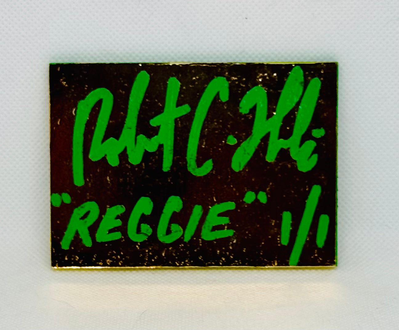 Art trading card (“Reggie” Reggie Jackson 1/1 Oakland Athletics MLB)